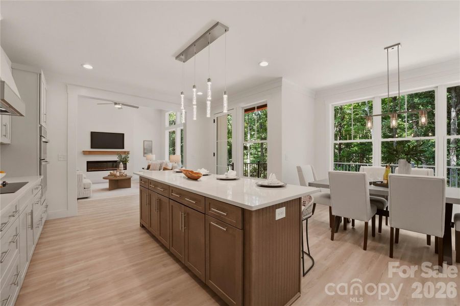 Furnished interior view inside a new home in , Monroe (Image 9).