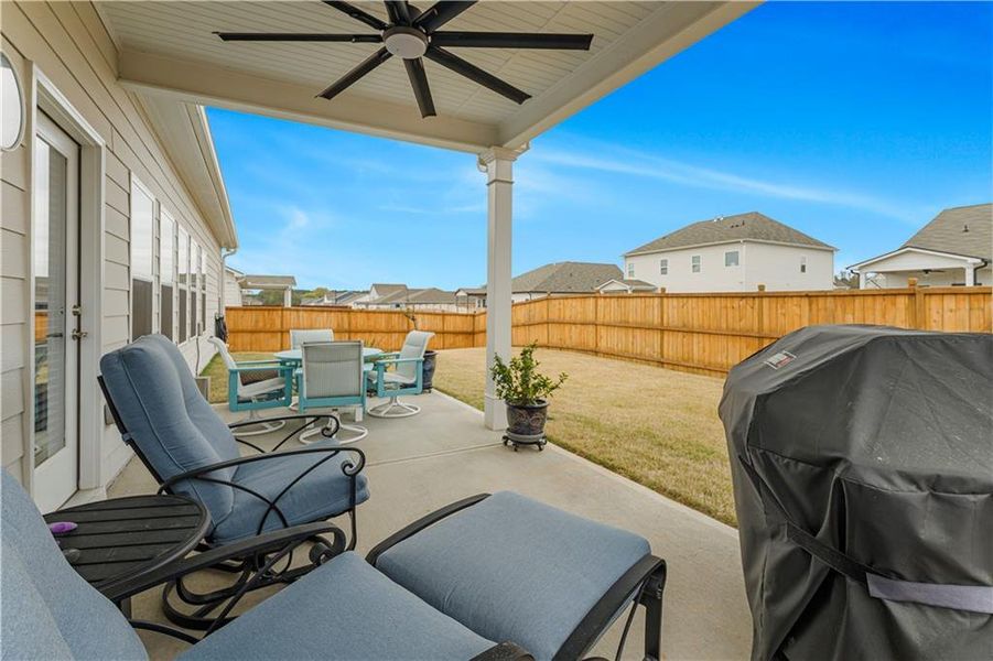 Exterior details and patio area of a home in , Cartersville (Image 22).