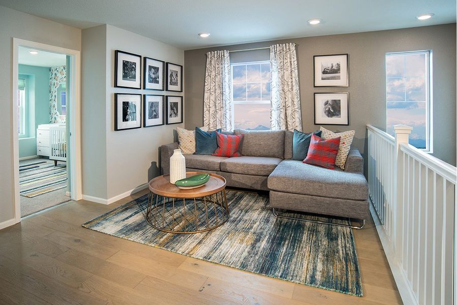 Representative furnished interior of a home built from the 1672 Modeled by KB Home in Painted Prairie Villas, Aurora (Image 5). Representative furnished interior of a home built from the 1672 Modeled by KB Home in Painted Prairie Villas, Aurora (Image 5).