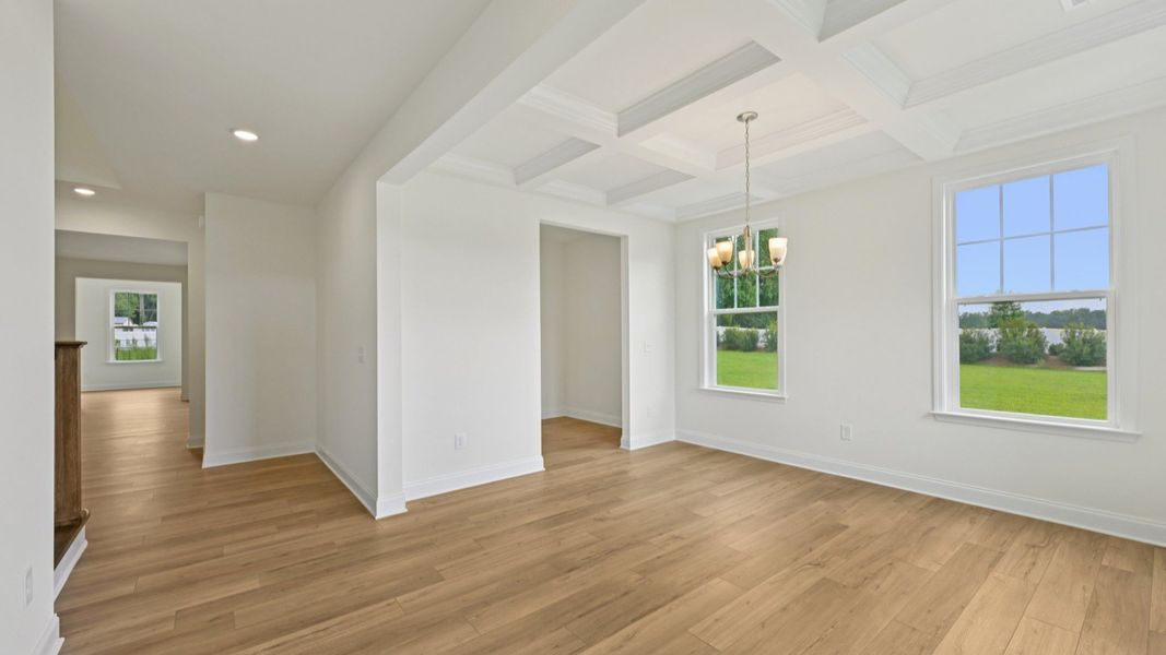 Representative furnished interior of a home built from the Stonehaven by DRB Homes in Campbell Ridge, Angier (Image 7).