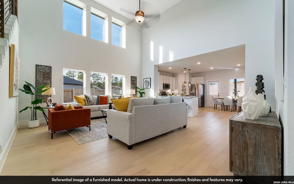 Furnished interior view inside a new home in Red Hawk Landing, San Antonio (Image 13).