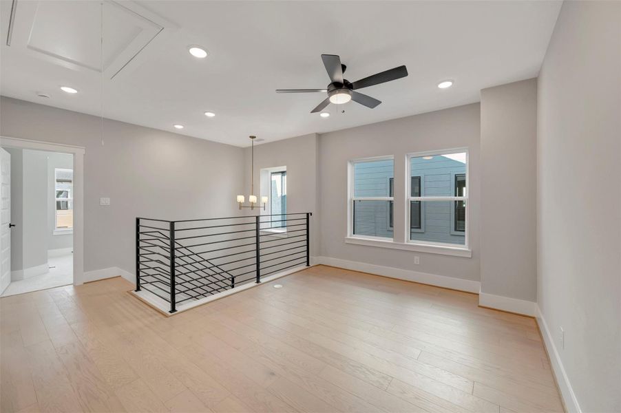Spacious, unfurnished interior of a new home in Easthaven at Bridgeland Central - Vision Collection, Cypress (Image 13).