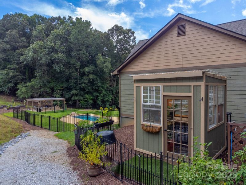 Front exterior of a new home in , Franklin, NC, highlighting curb appeal (Image 22).