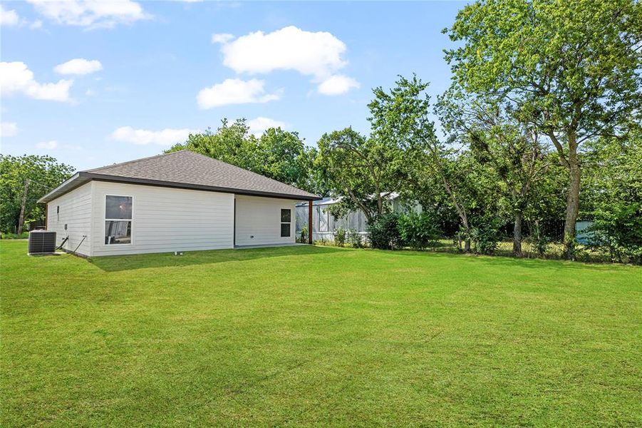 Large backyard Large backyard