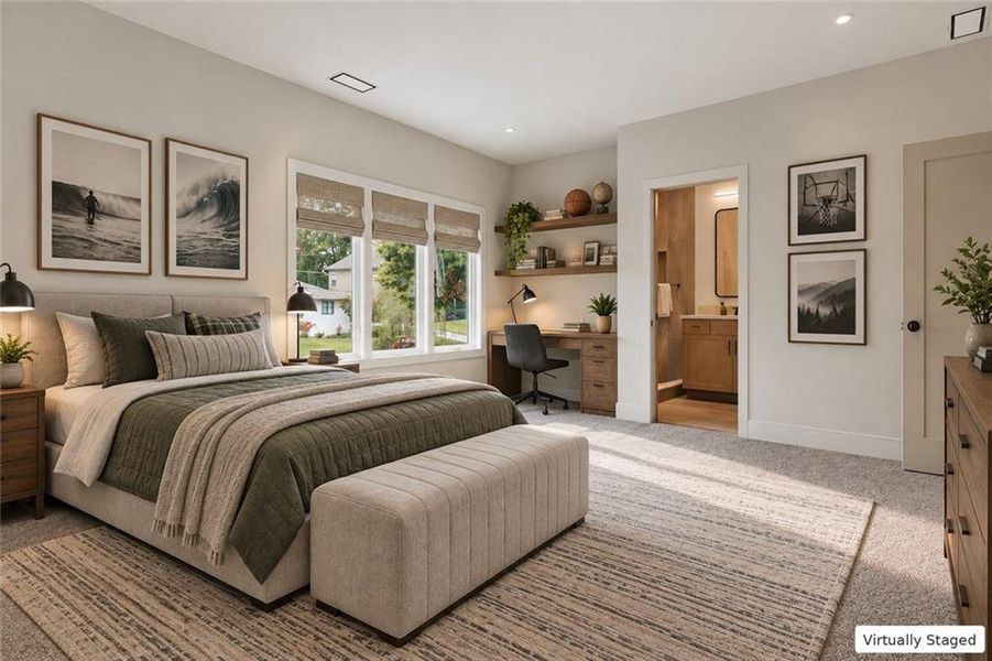 Furnished interior view inside a new home in , Dunwoody (Image 69).