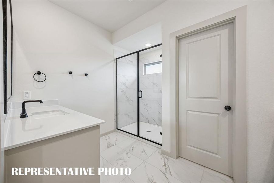 You'll enjoy the oversized walk in shower in this owner's bath. REPRESENTATIVE PHOTO You'll enjoy the oversized walk in shower in this owner's bath. REPRESENTATIVE PHOTO