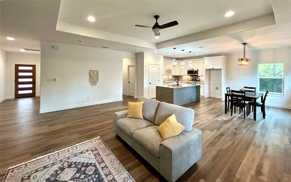 Furnished interior view inside a new home in , Bastrop (Image 5). Furnished interior view inside a new home in , Bastrop (Image 5).
