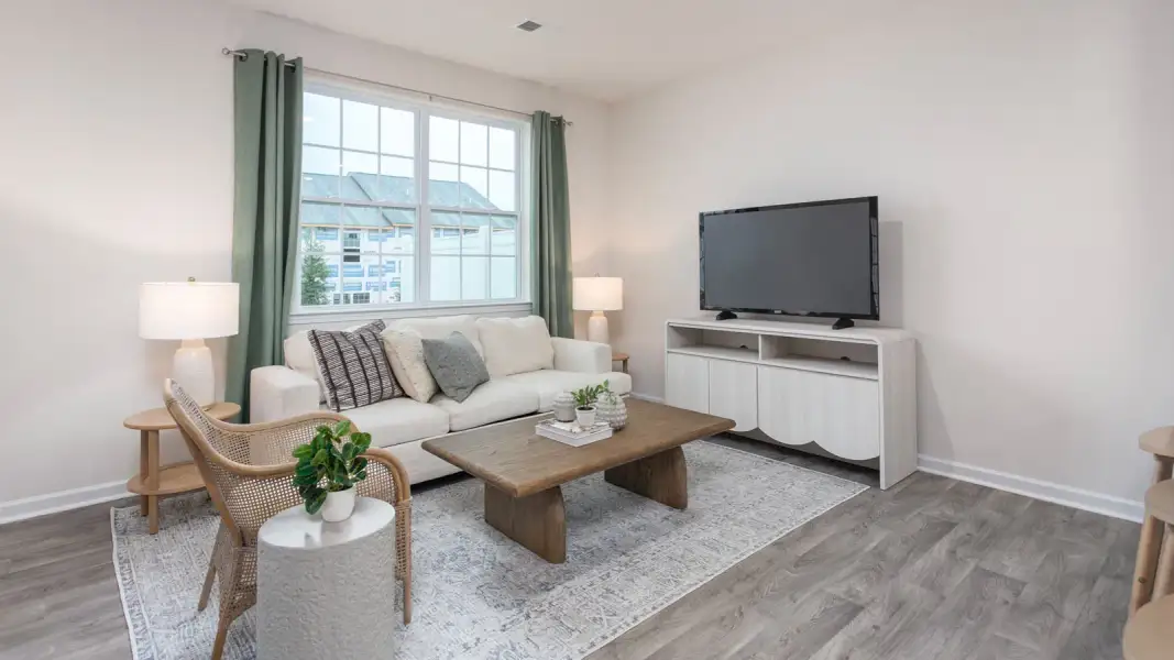 Furnished interior view inside a new home in North Village Townes, Greensboro (Image 9).