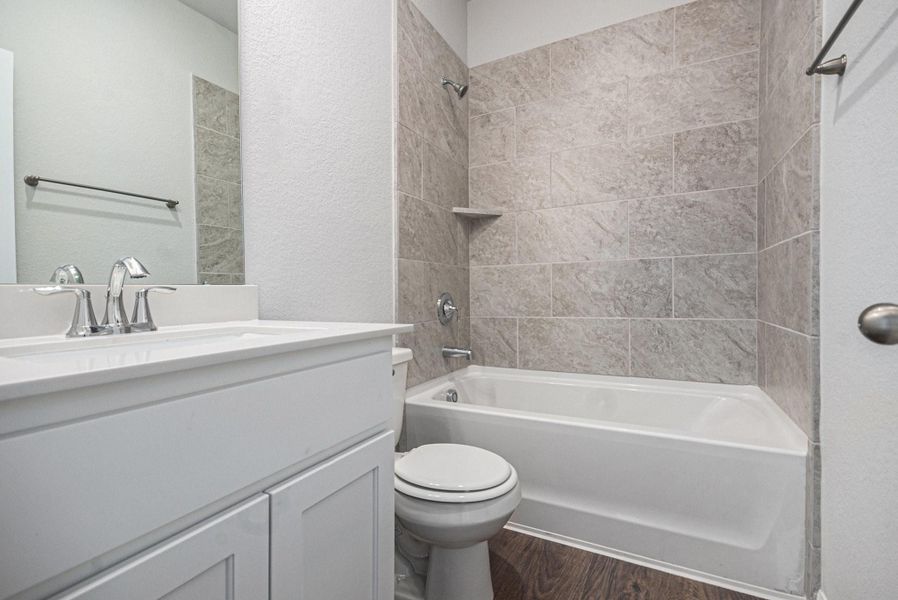 Furnished interior view inside a new home in , Bay City (Image 7). Furnished interior view inside a new home in , Bay City (Image 7).