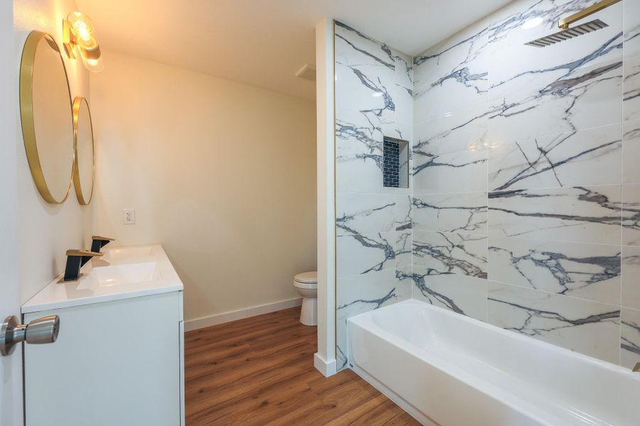 Furnished interior view inside a new home in , Cleveland (Image 7).