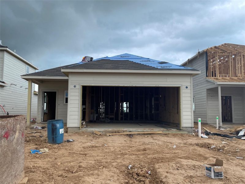 In-progress construction of a new home in Mirabella, Brookshire, TX (Image 19). In-progress construction of a new home in Mirabella, Brookshire, TX (Image 19).