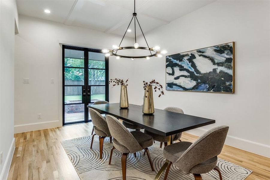 Furnished interior view inside a new home in , Dallas (Image 34).