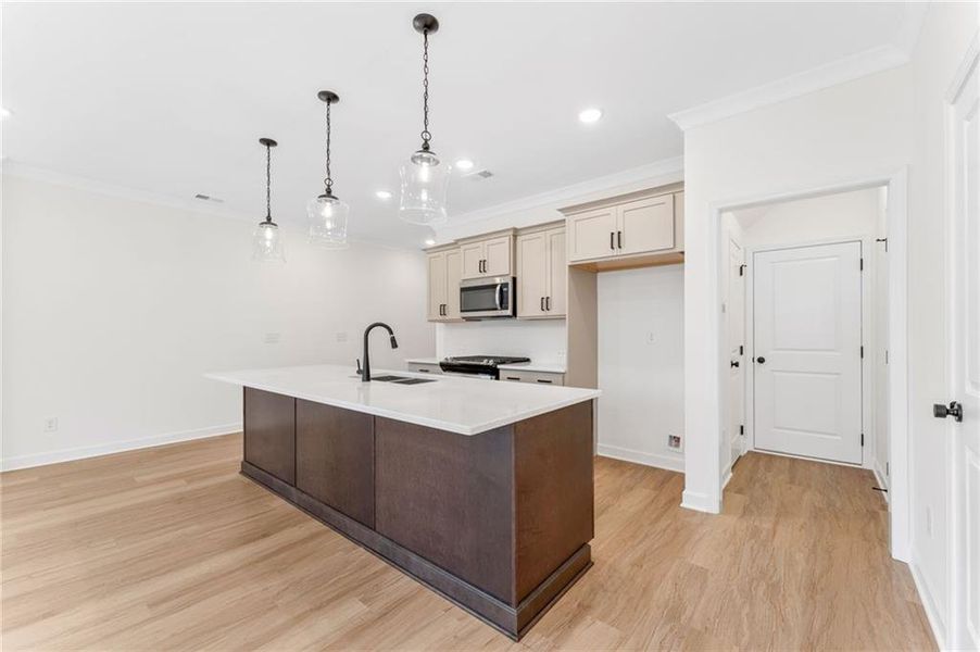 Furnished interior view inside a new home in River Walk Place, Lawrenceville (Image 5).