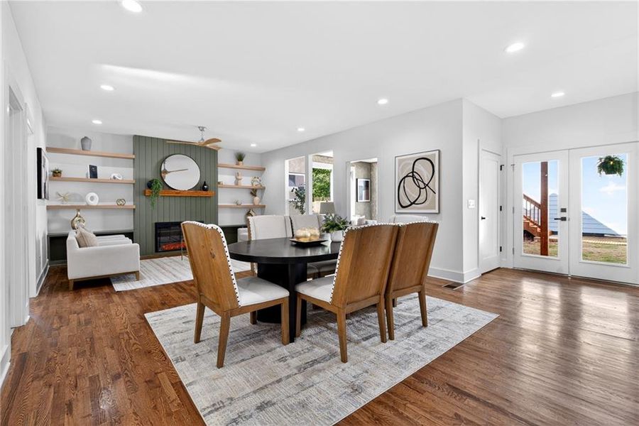 Furnished interior view inside a new home in , Atlanta (Image 28).