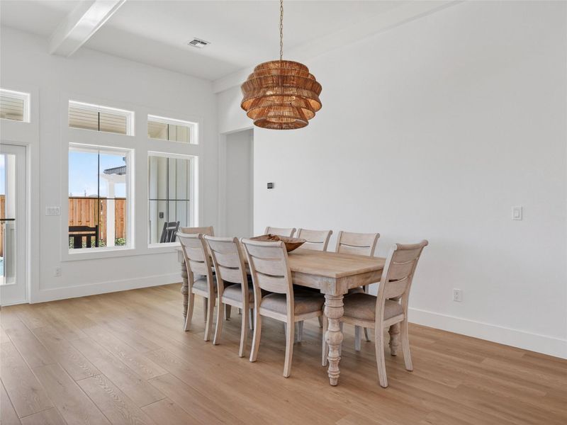 Furnished interior view inside a new home in , Port Aransas (Image 28).