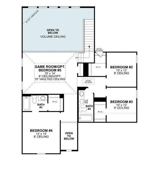 2D floor plan layout of this home in Lilyana, Celina, TX (Image 3). 2D floor plan layout of this home in Lilyana, Celina, TX (Image 3).