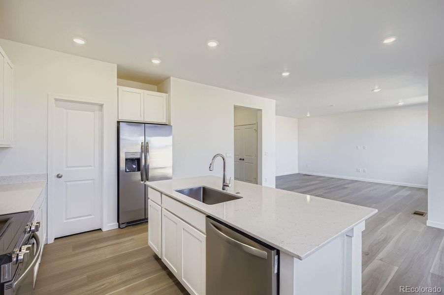 Furnished interior view inside a new home in Ledge Rock: The Pioneer Collection, Johnstown (Image 7). Furnished interior view inside a new home in Ledge Rock: The Pioneer Collection, Johnstown (Image 7).