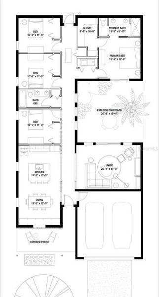 2D floor plan layout of this home in , Lady Lake, FL (Image 2). 2D floor plan layout of this home in , Lady Lake, FL (Image 2).