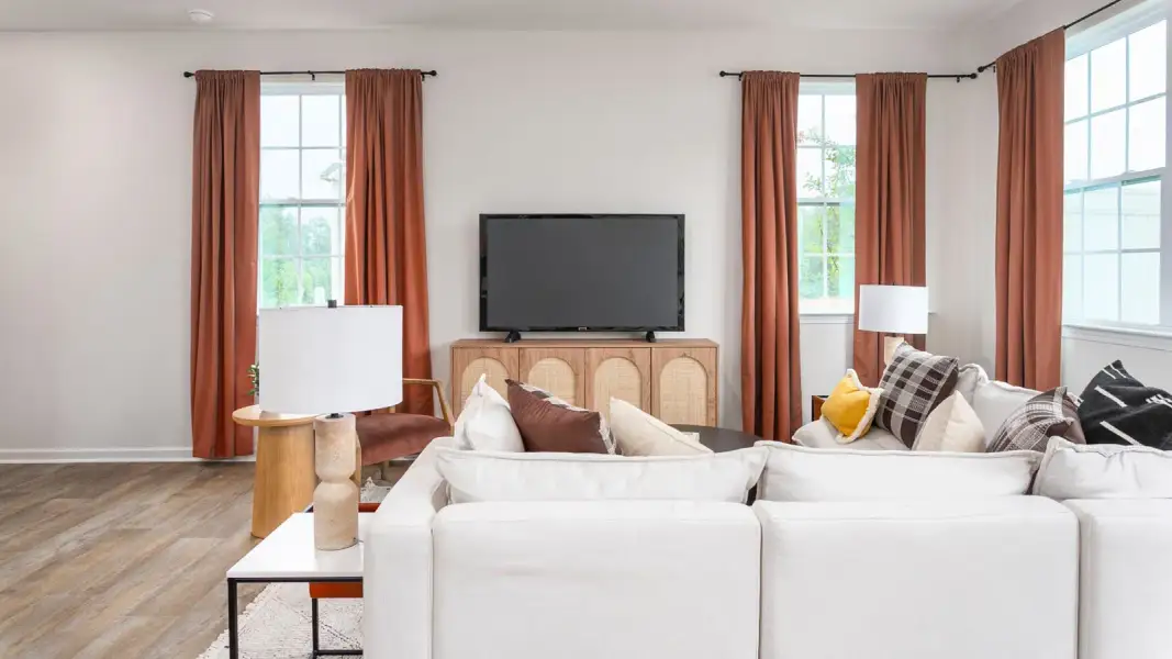 Furnished interior view inside a new home in North Village Townes, Greensboro (Image 4).