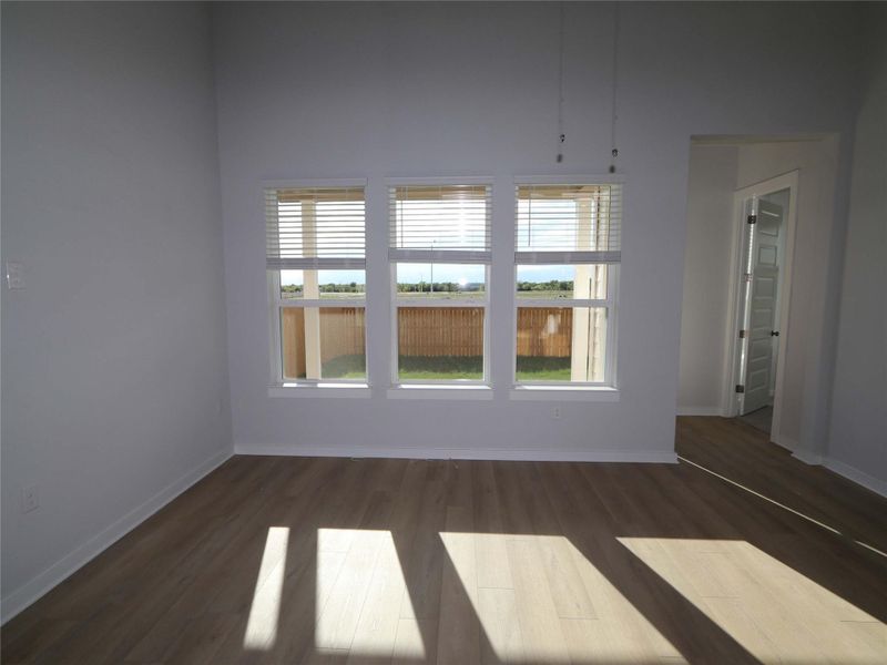 Spacious, unfurnished interior of a new home in Estancia West, Manchaca (Image 22). Spacious, unfurnished interior of a new home in Estancia West, Manchaca (Image 22).