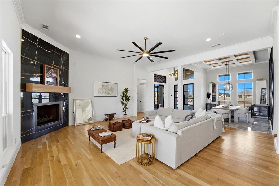 Furnished interior view inside a new home in , Rockwall (Image 8).