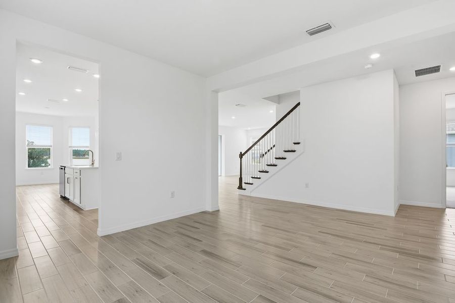 Representative unfurnished interior of a home built from the Barbados by Taylor Morrison in Ardisia Park, New Smyrna Beach (Image 18).