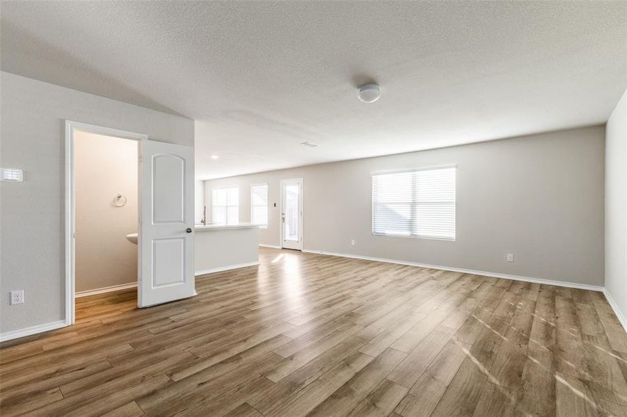 Empty room featuring hardwood / wood-style floors