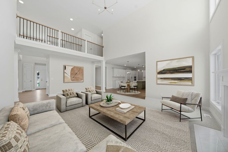 Furnished interior view inside a new home in Cannon Woods, Clarence (Image 9).