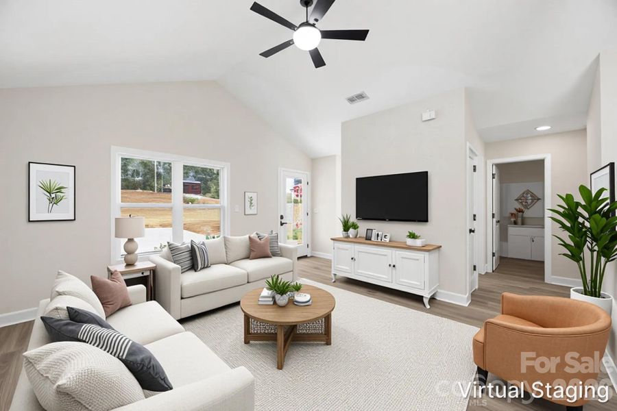 Furnished interior view inside a new home in , Albemarle (Image 5).