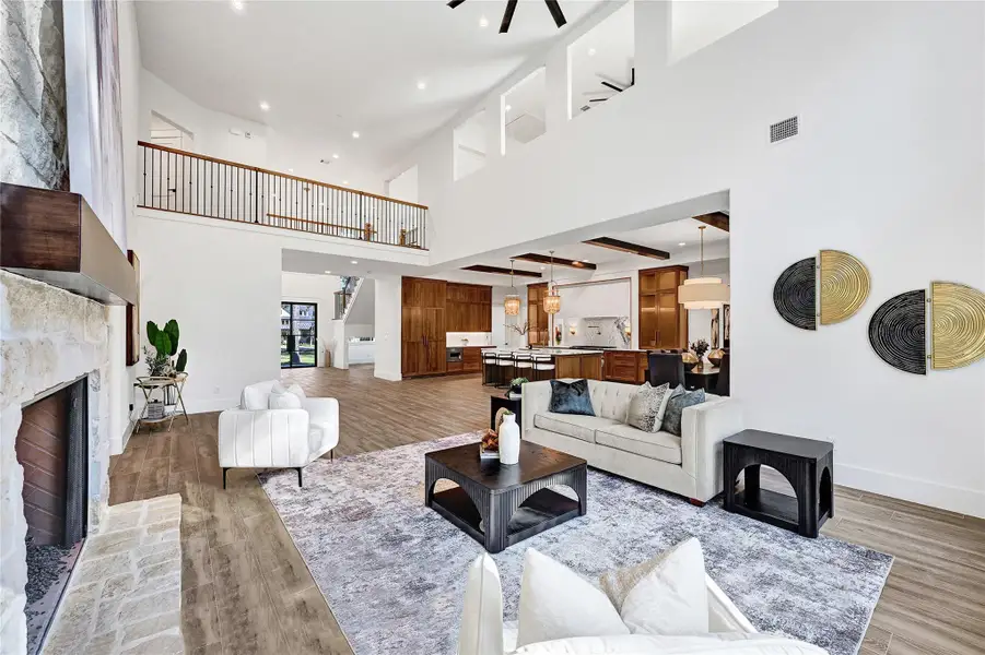 This property boasts an inviting and spacious open living area, perfect for both daily relaxation and entertaining guests.