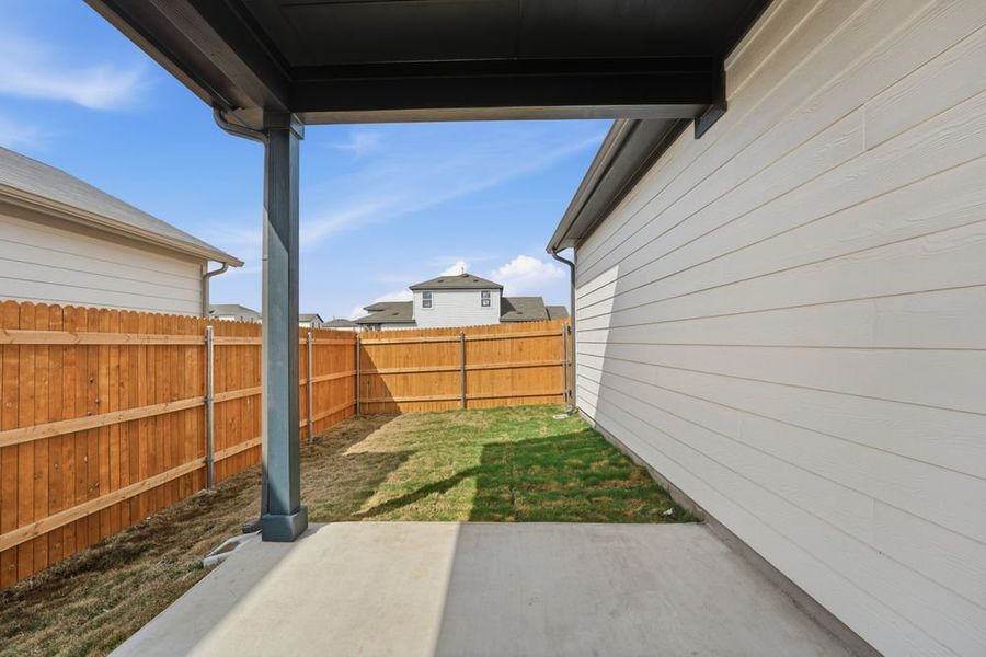 Exterior details and patio area of a home in Longview, Del Valle (Image 3). Exterior details and patio area of a home in Longview, Del Valle (Image 3).