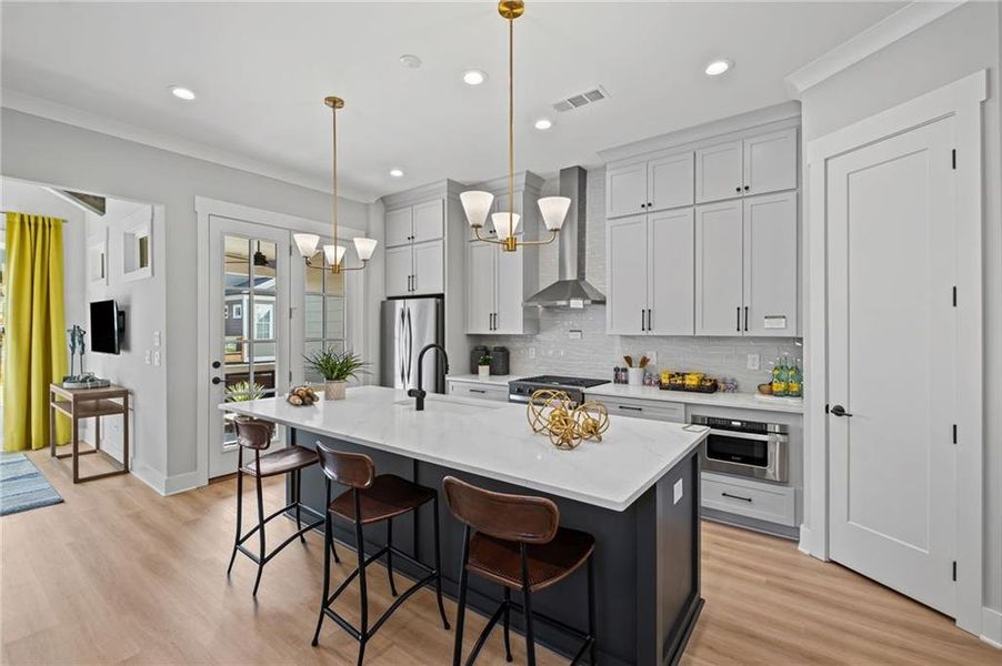Furnished interior view inside a new home in , Kennesaw (Image 14).