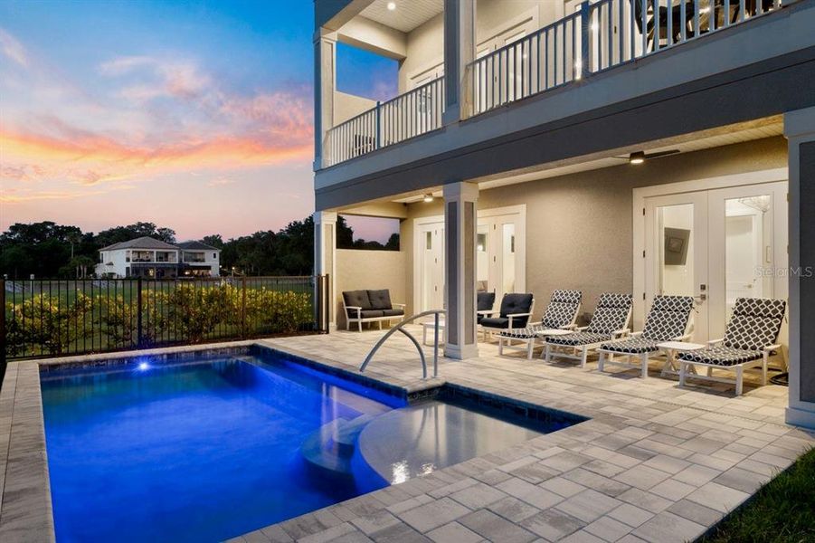 Exterior details and patio area of a home in , Palm Coast (Image 4). Exterior details and patio area of a home in , Palm Coast (Image 4).