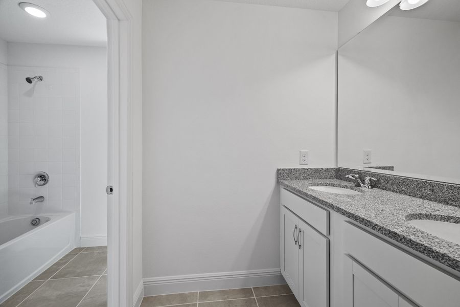 Image 9 representing the Newcastle by Risewell Homes in Trinity Lakes, Groveland, FL.