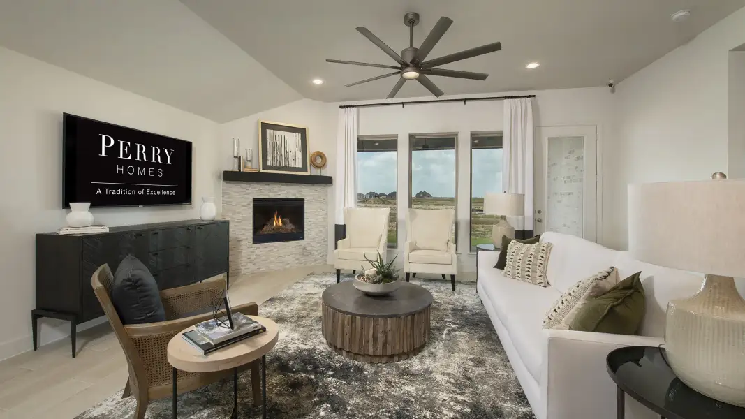 Furnished interior view inside a new home in Sweetgrass, Haslet (Image 30).