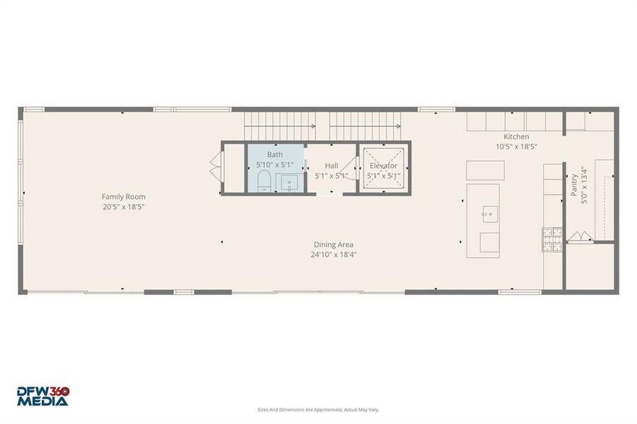 2D floor plan layout of this home in , Dallas, TX (Image 5).