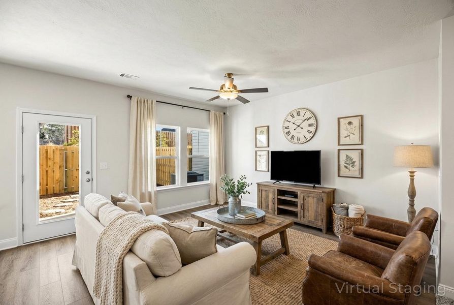 Furnished interior view inside a new home in Caroleton Townhomes, Grovetown (Image 12).