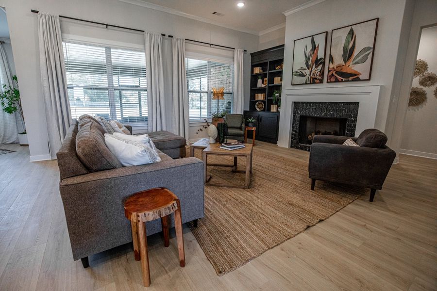 Representative furnished interior of a home built from the Willow by Grant & Co in Manor at Hall Creek, Arlington (Image 116).