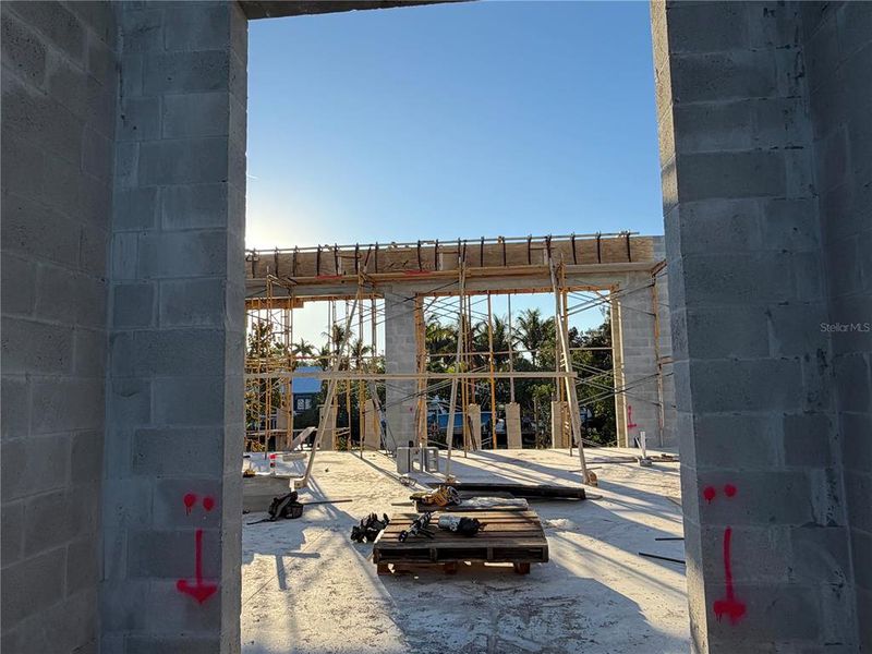 In-progress construction of a new home in , Sarasota, FL (Image 24).