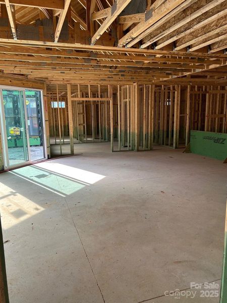 In-progress construction of a new home in The Courtyards at Hodges Farm, Charlotte, NC (Image 3).