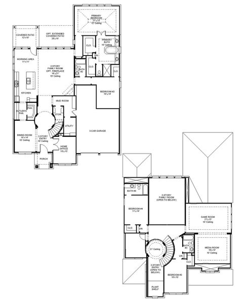 2D floor plan layout of this home in Austin Point, Richmond, TX (Image 2). 2D floor plan layout of this home in Austin Point, Richmond, TX (Image 2).