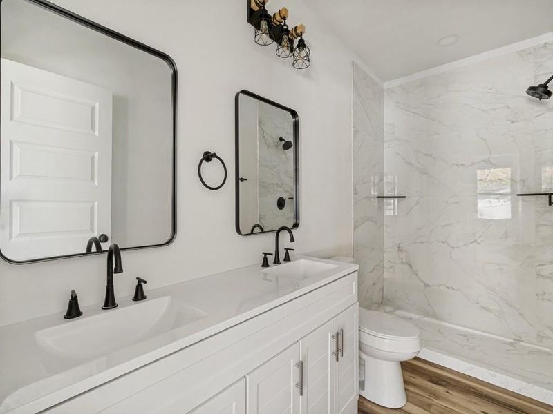 Furnished interior view inside a new home in , Dallas (Image 15).