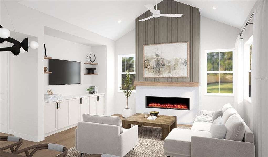 Furnished interior view inside a new home in , Tampa (Image 7).