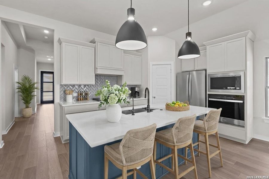 Furnished interior view inside a new home in Stillwater Ranch, San Antonio (Image 9).