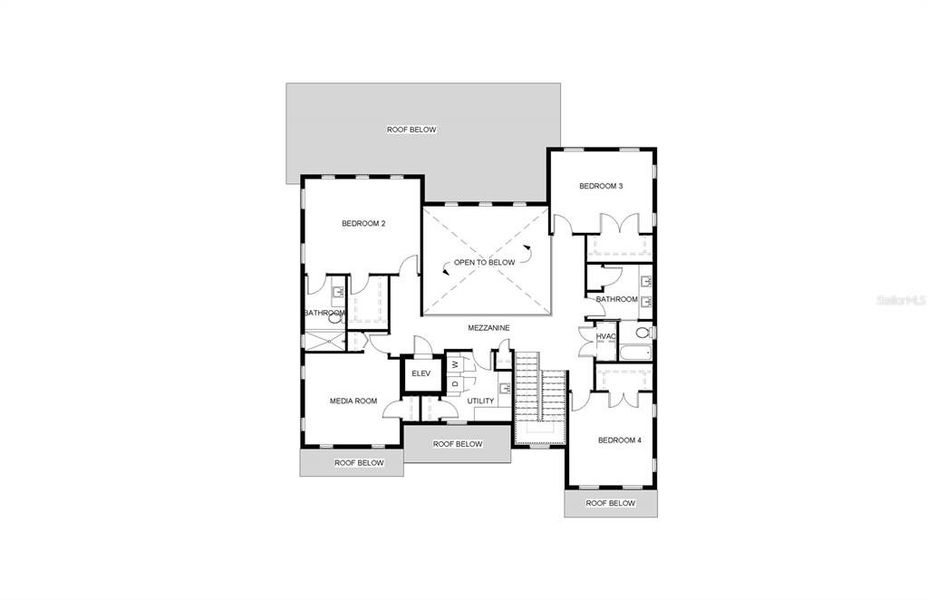2D floor plan layout of this home in , St. Petersburg, FL (Image 4).