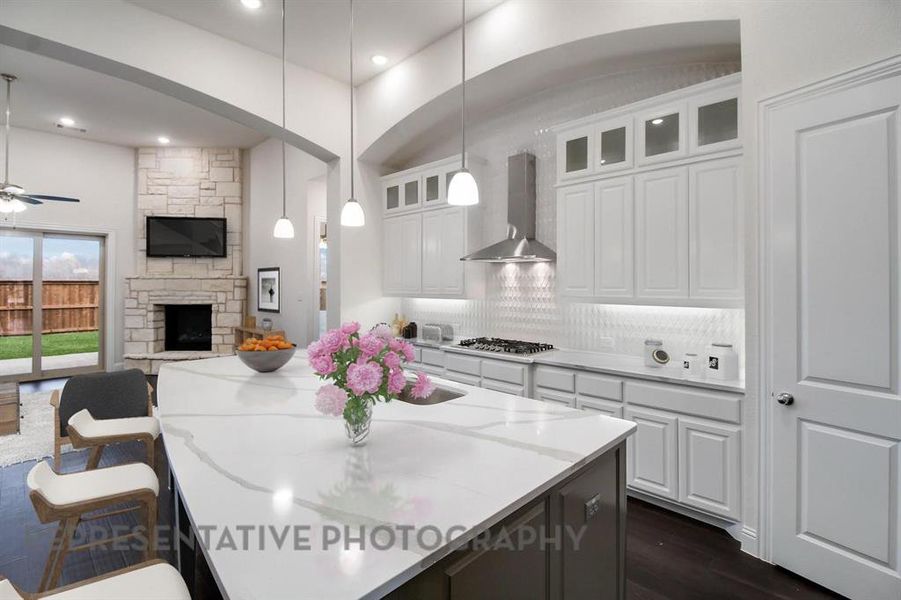 Furnished interior view inside a new home in Sandbrock Ranch: 60ft. lots, Aubrey (Image 5). Furnished interior view inside a new home in Sandbrock Ranch: 60ft. lots, Aubrey (Image 5).