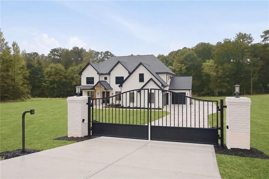 Front exterior of a new home in , Jefferson, GA, highlighting curb appeal (Image 34).
