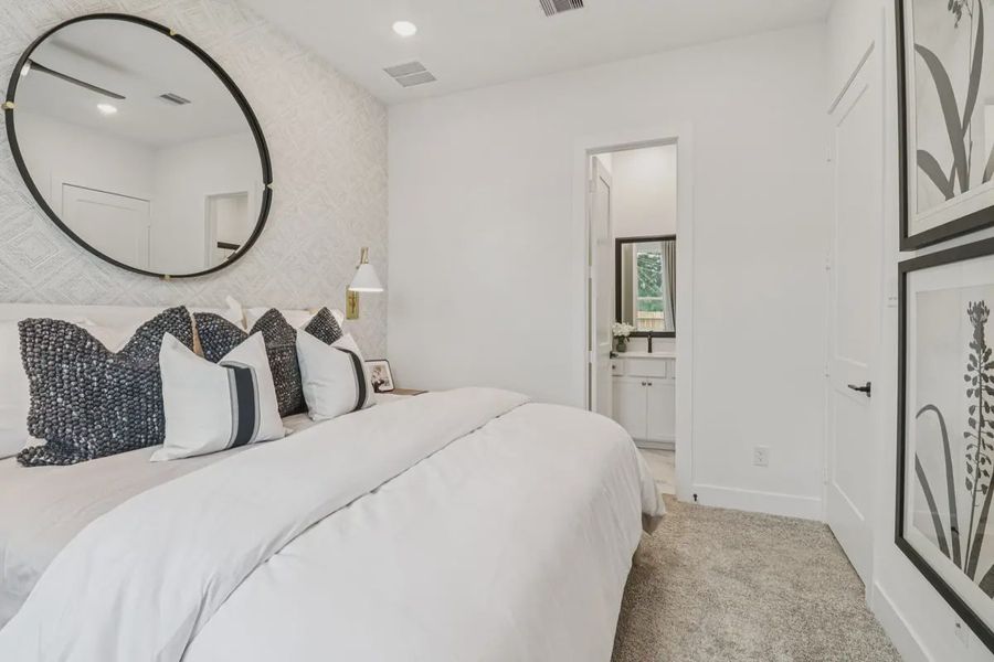 Furnished interior view inside a new home in Attwater 55s, Waller (Image 27). Furnished interior view inside a new home in Attwater 55s, Waller (Image 27).