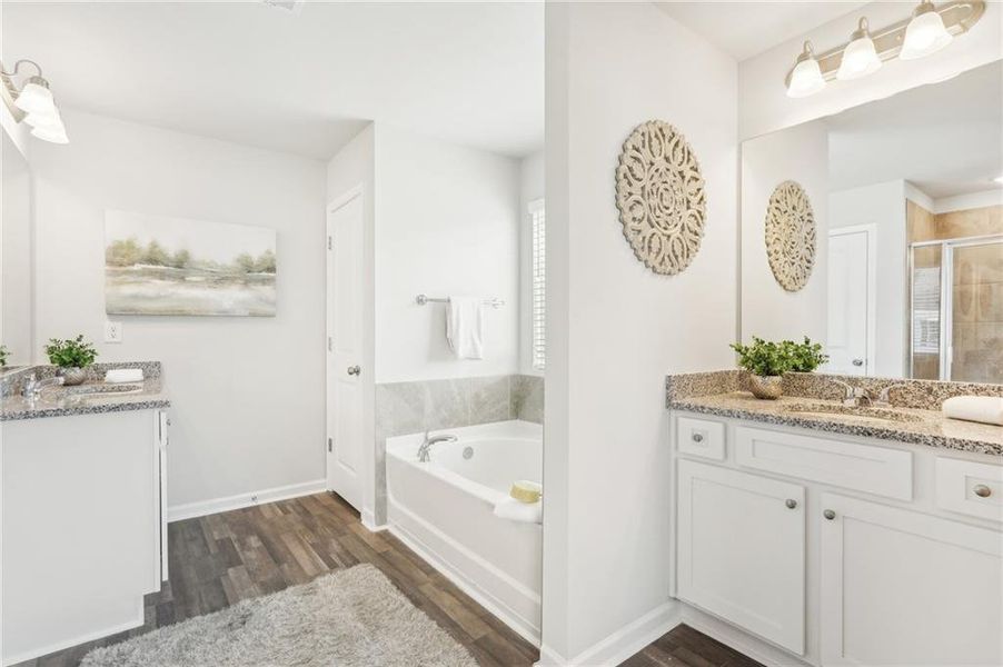Furnished interior view inside a new home in Fairview Lake, Conyers (Image 42).