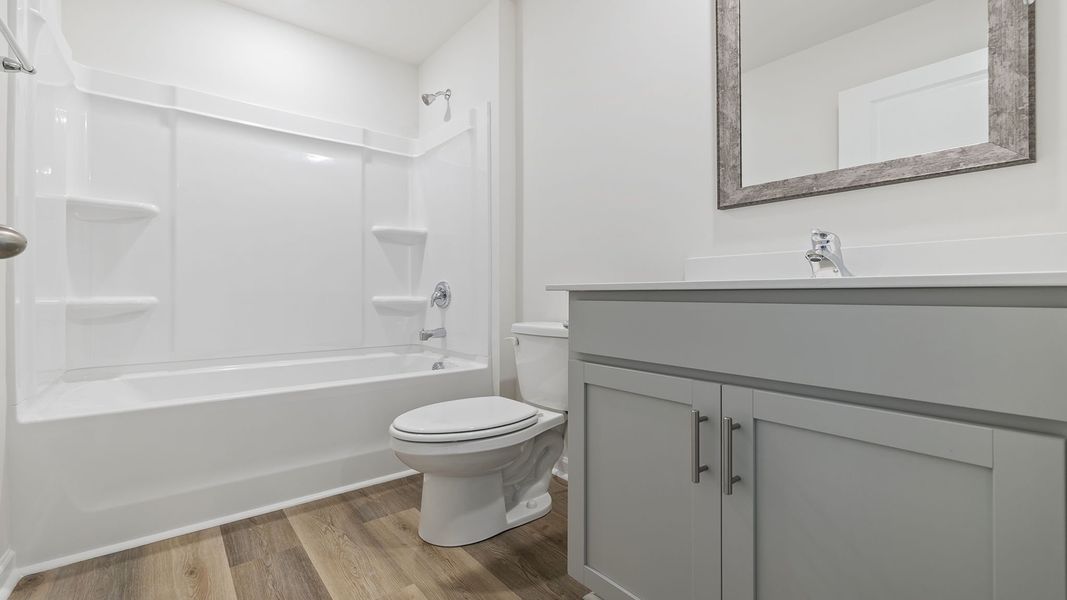 Furnished interior view inside a new home in Cloverdale Hills, Piedmont (Image 5). Furnished interior view inside a new home in Cloverdale Hills, Piedmont (Image 5).